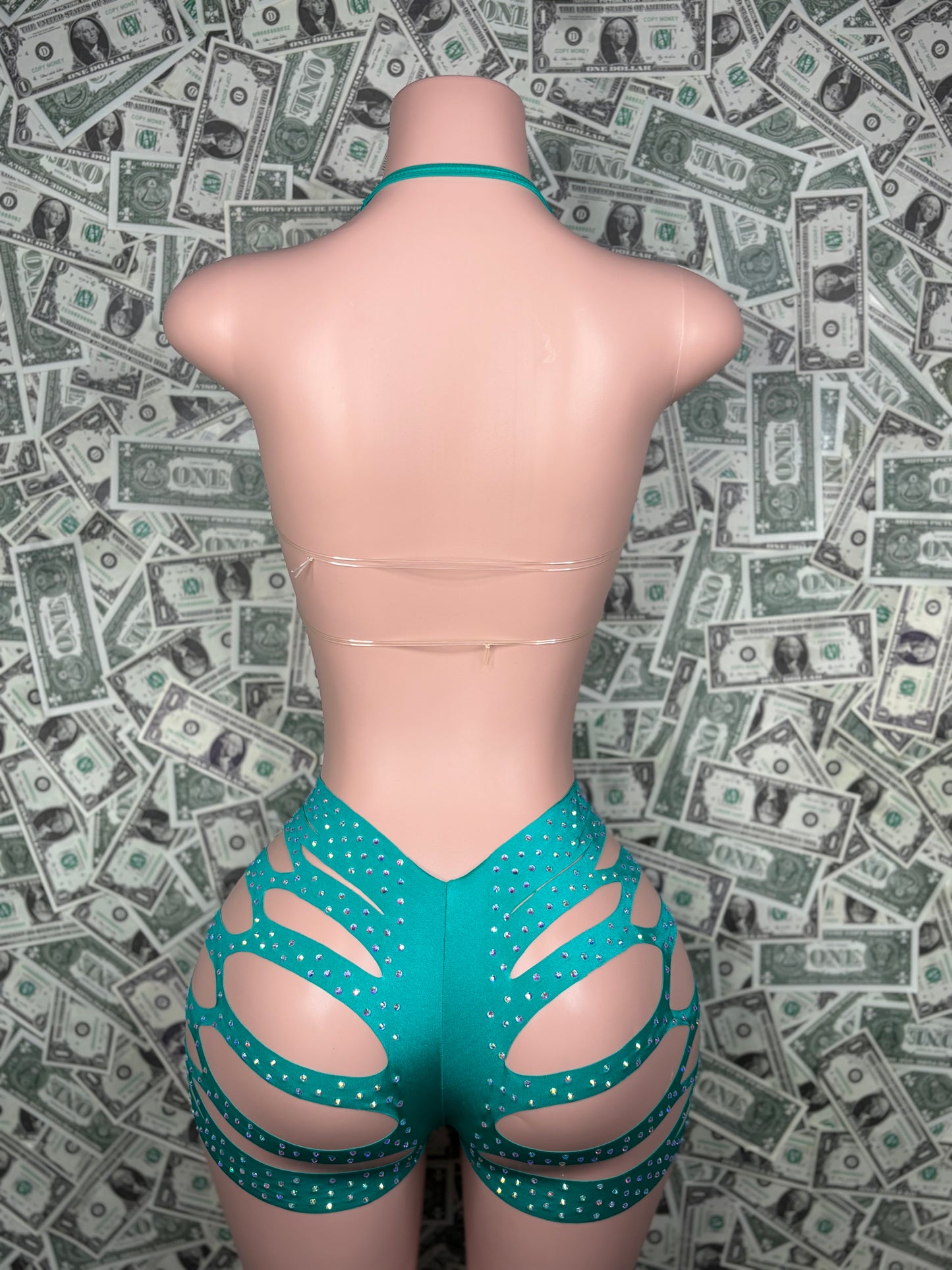 Star Cut Shorts - Mint