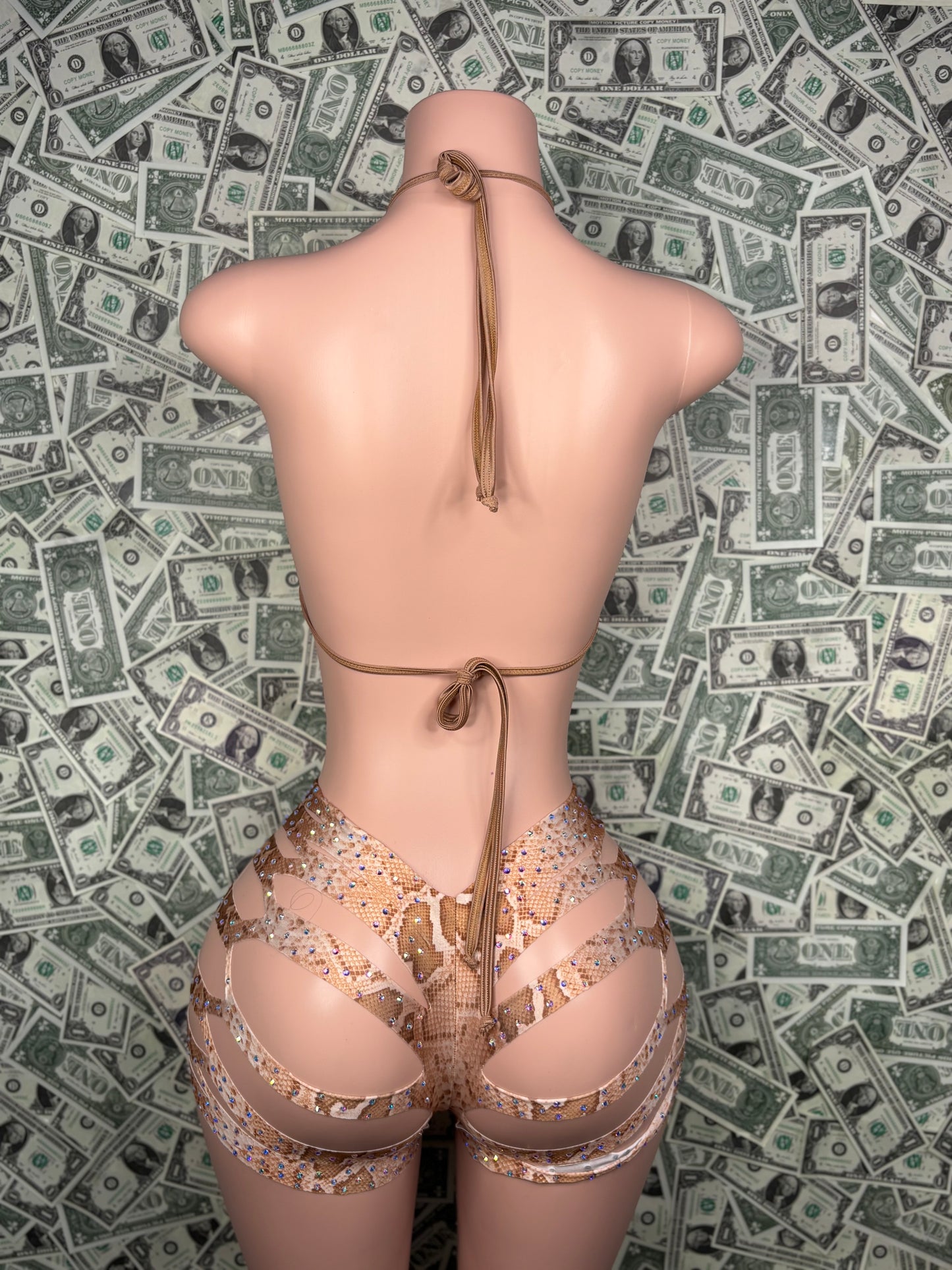 Cut Shorts - Snake Skin
