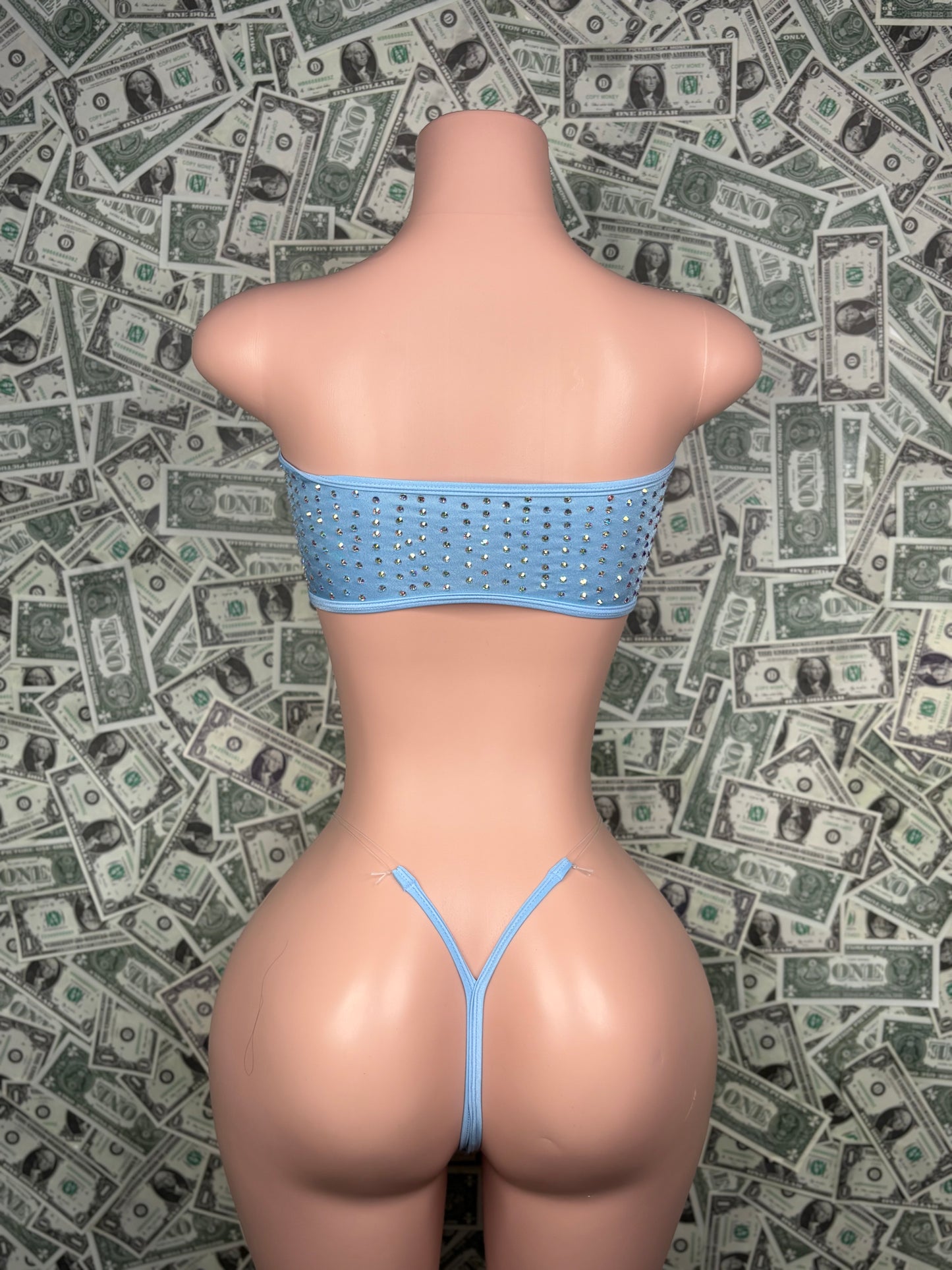 Tube Top Set - Baby Blue