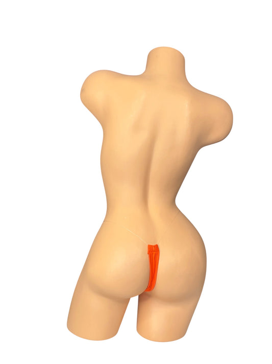 Orange Clear String Thong