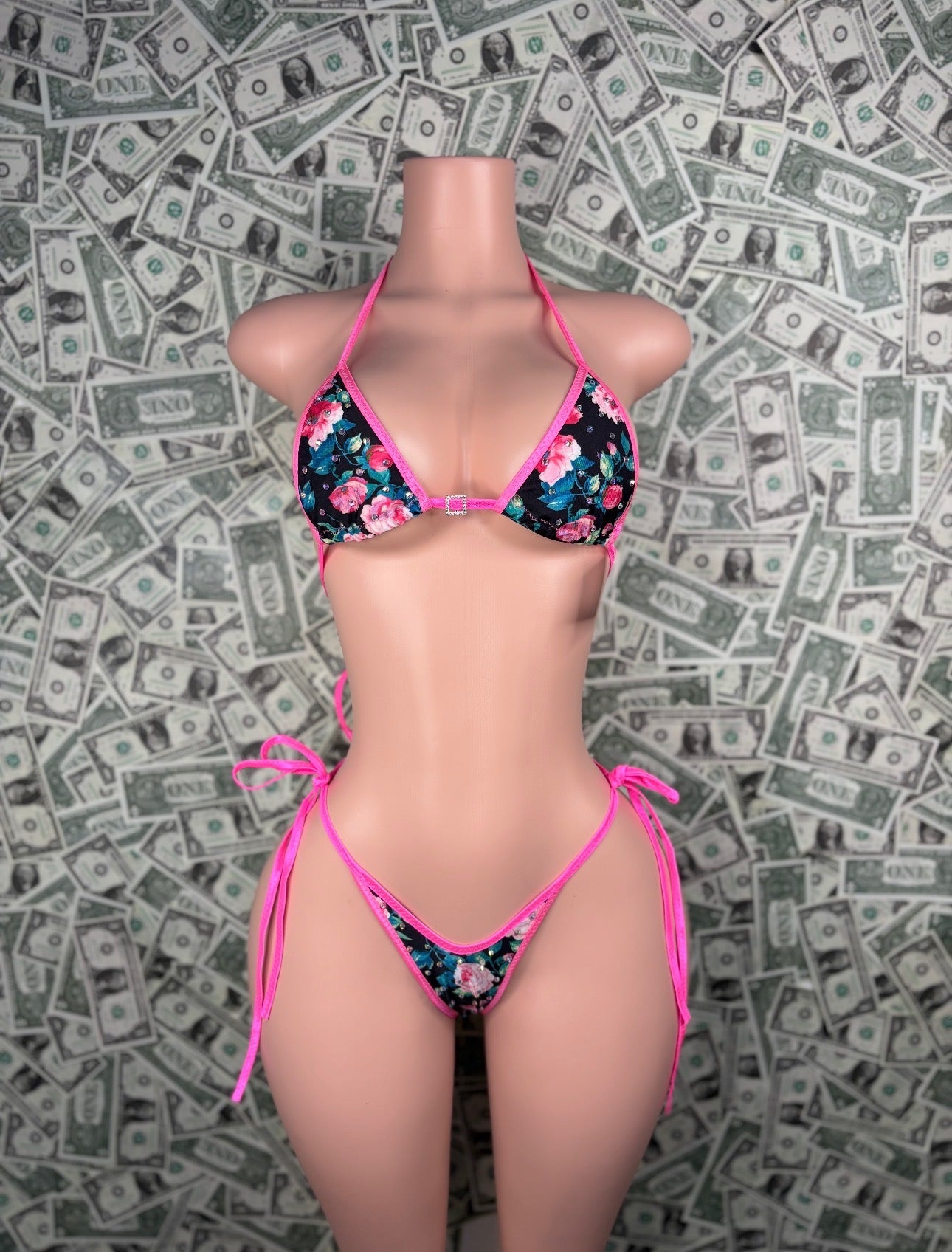 Pink Flower - Bikini Set