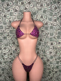 Pink/Blk Animal Bikini