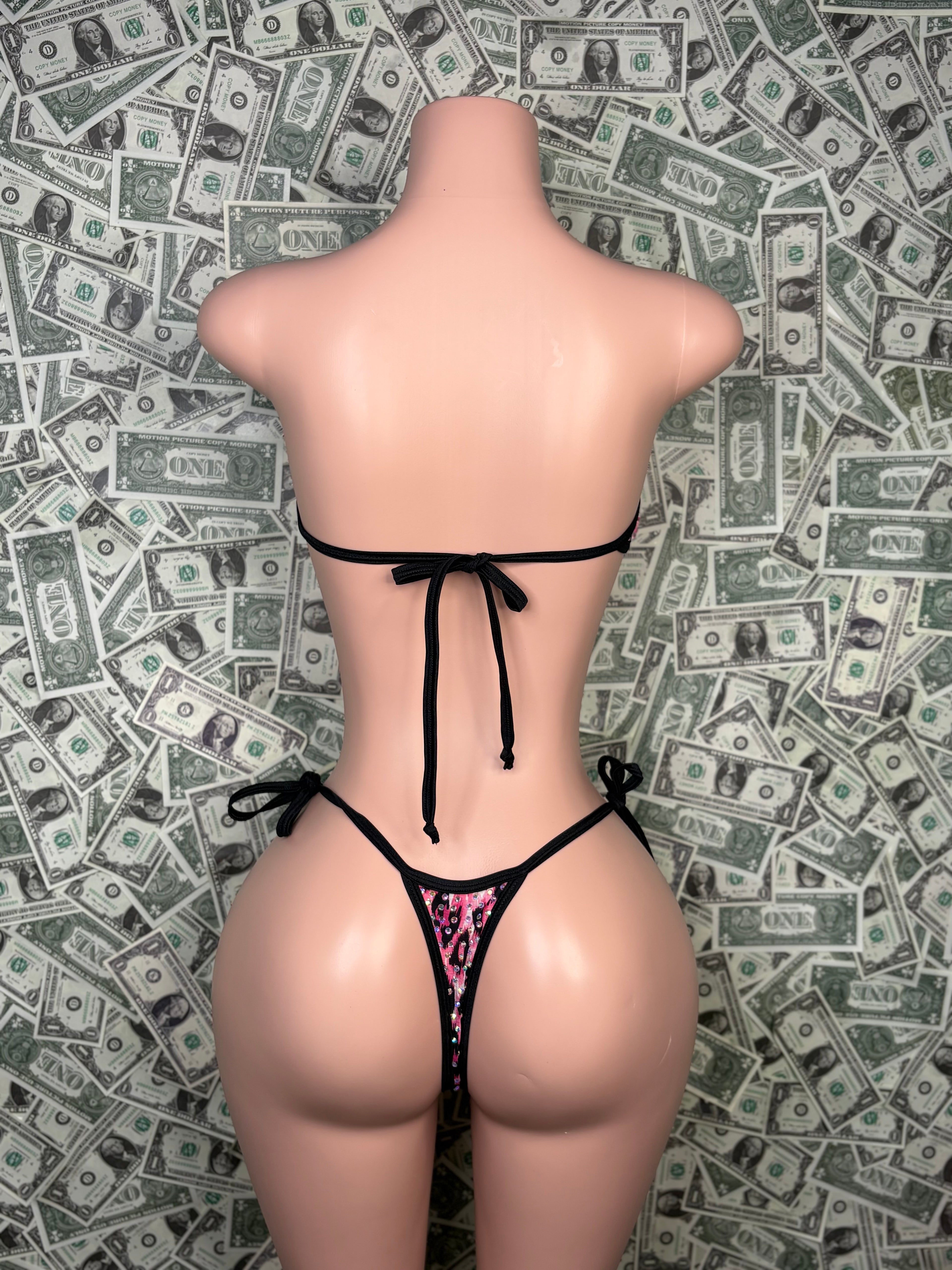 Tube Top Set - Pink/Blk