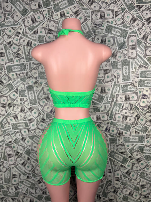 2 Piece Set - Neon Green