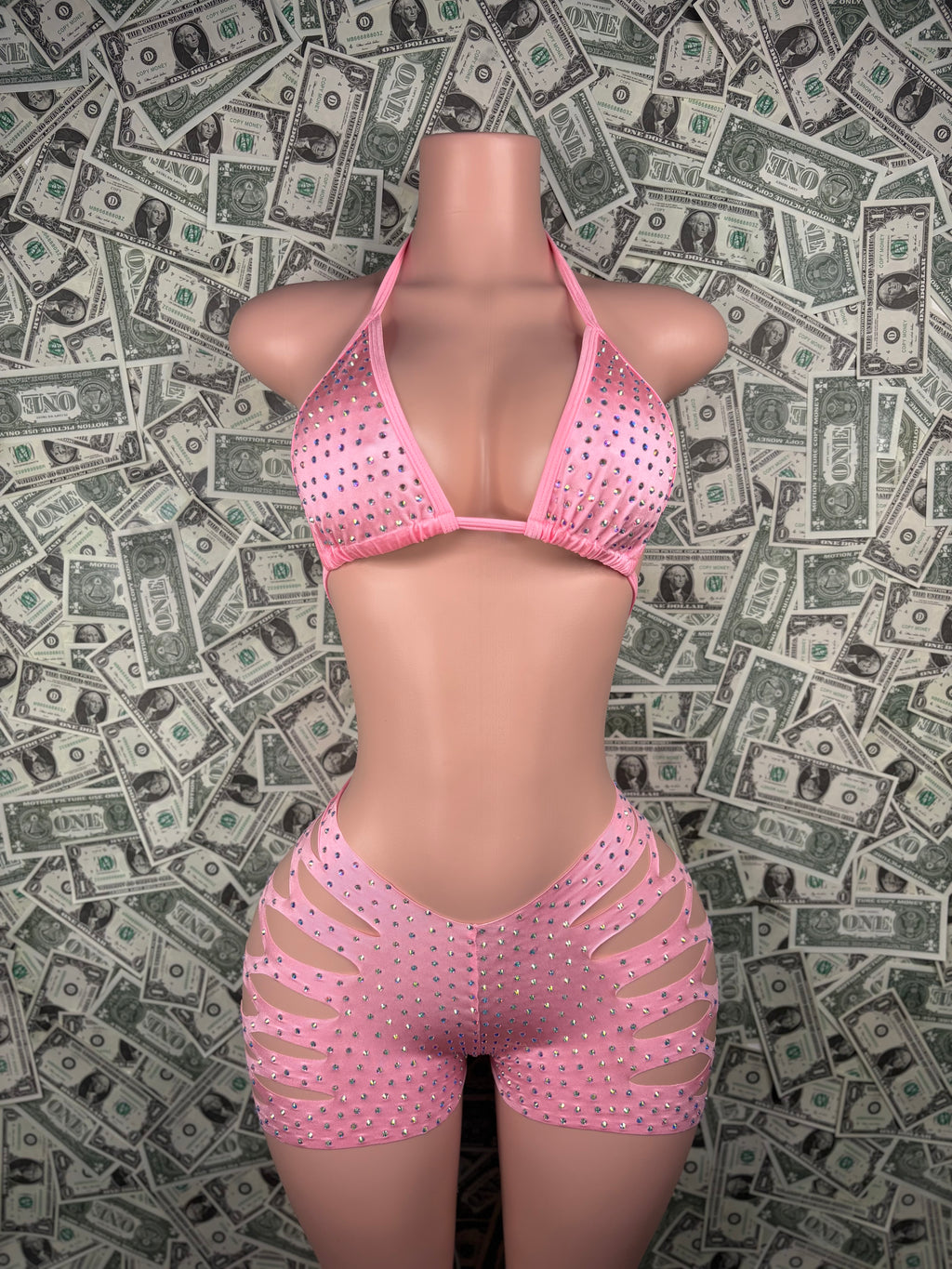 Bikini Cut Shorts - Baby Pink