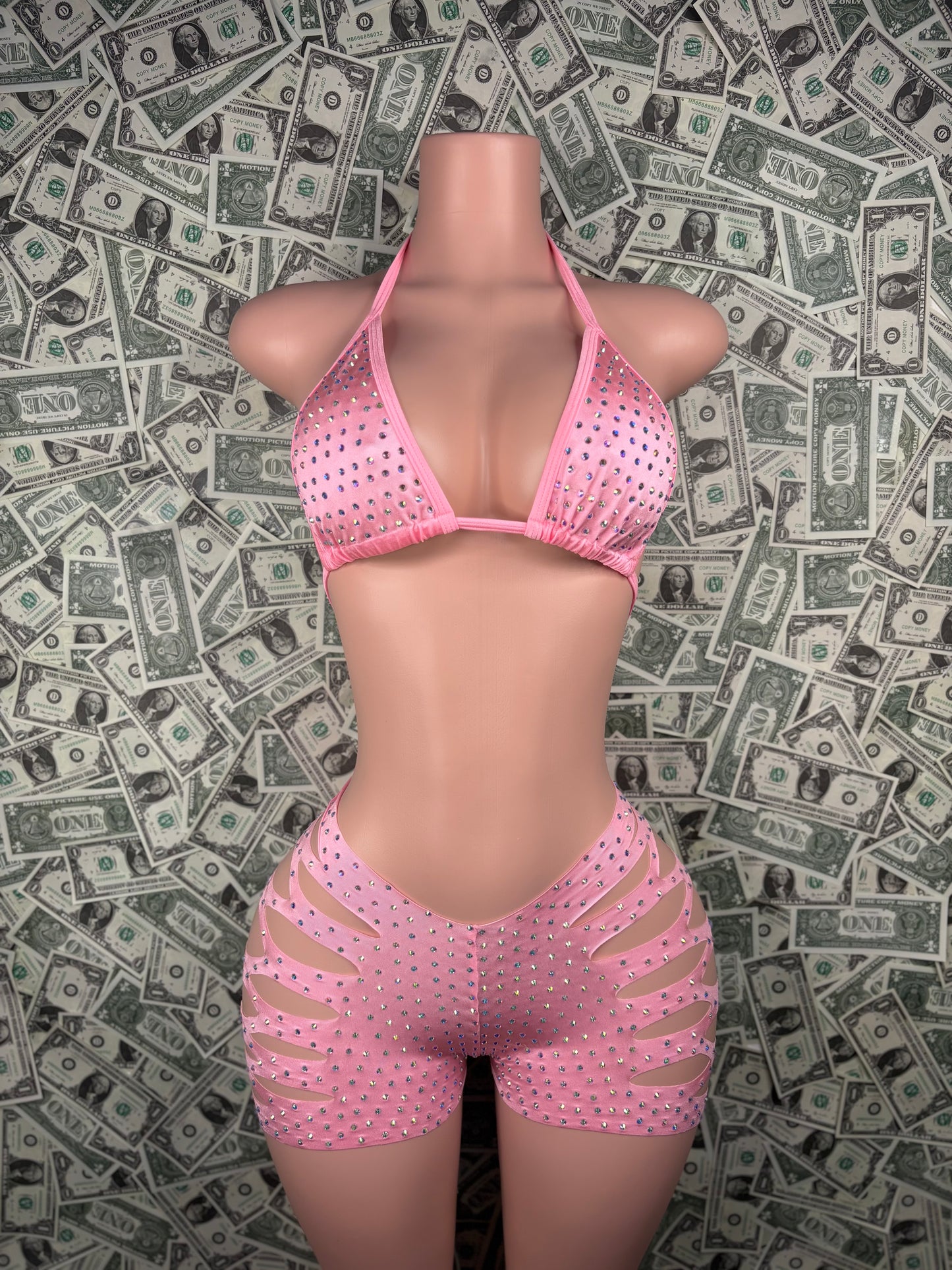 Bikini Cut Shorts - Baby Pink