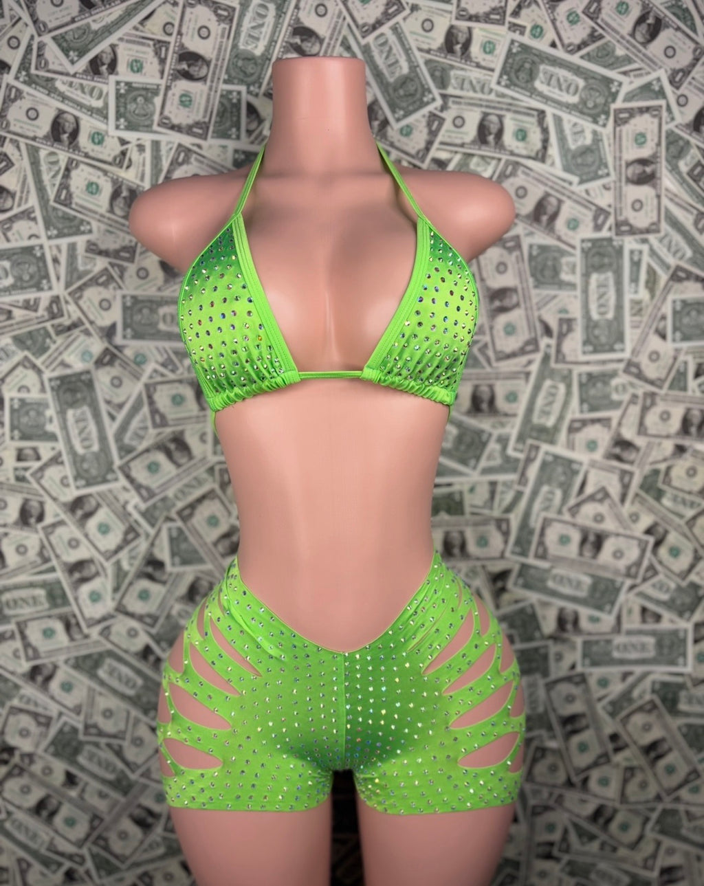 Neon Green Short Set
