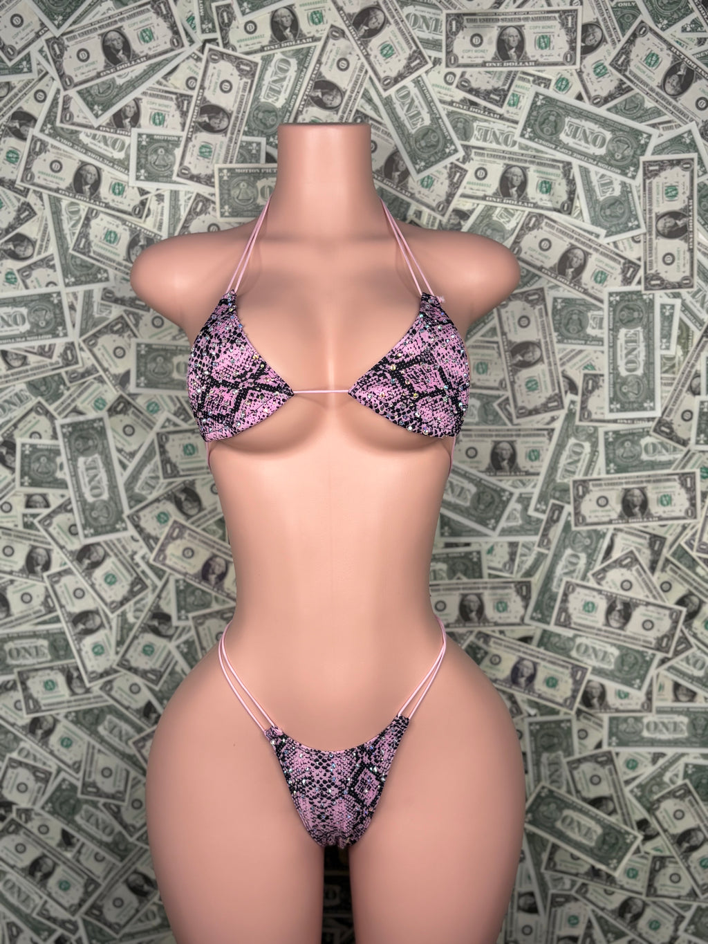 Pink Snake Bikini