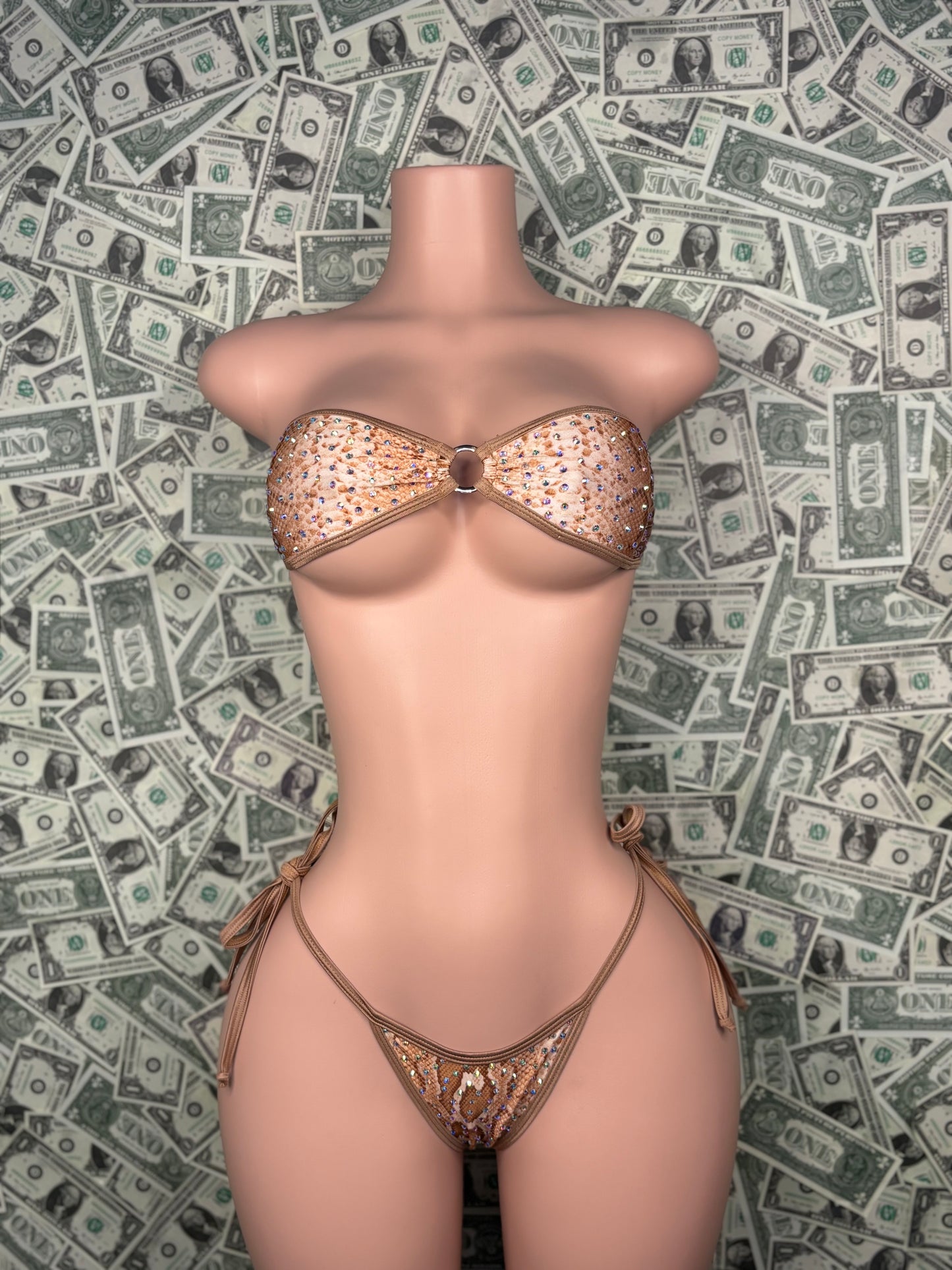 Tube Top Set - Snake Skin