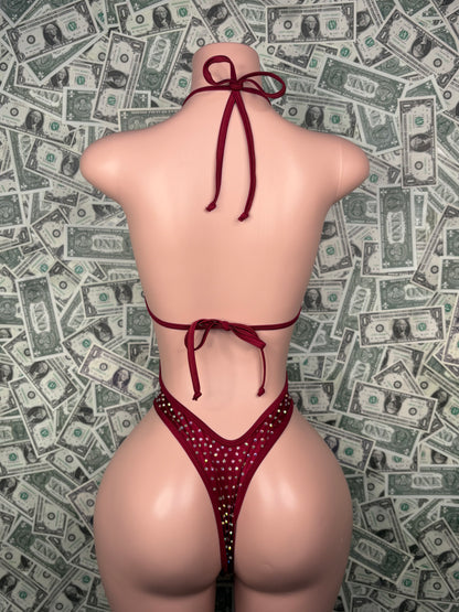 Crossbody One Piece - Maroon