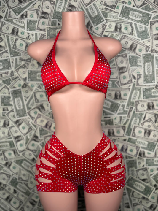 Cut Shorts - Red