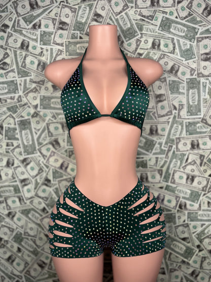 Cut Shorts - Green