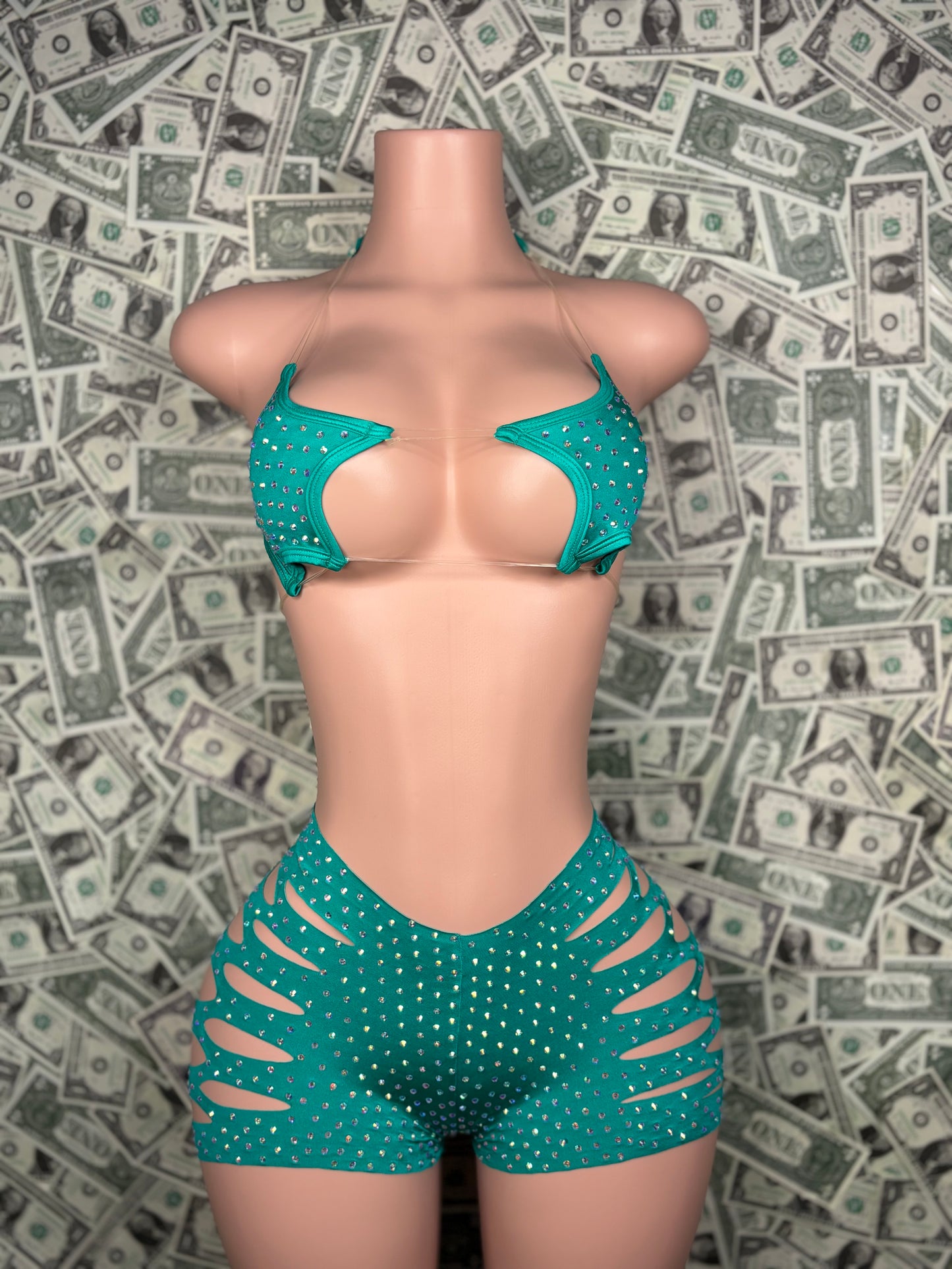 Star Cut Shorts - Mint