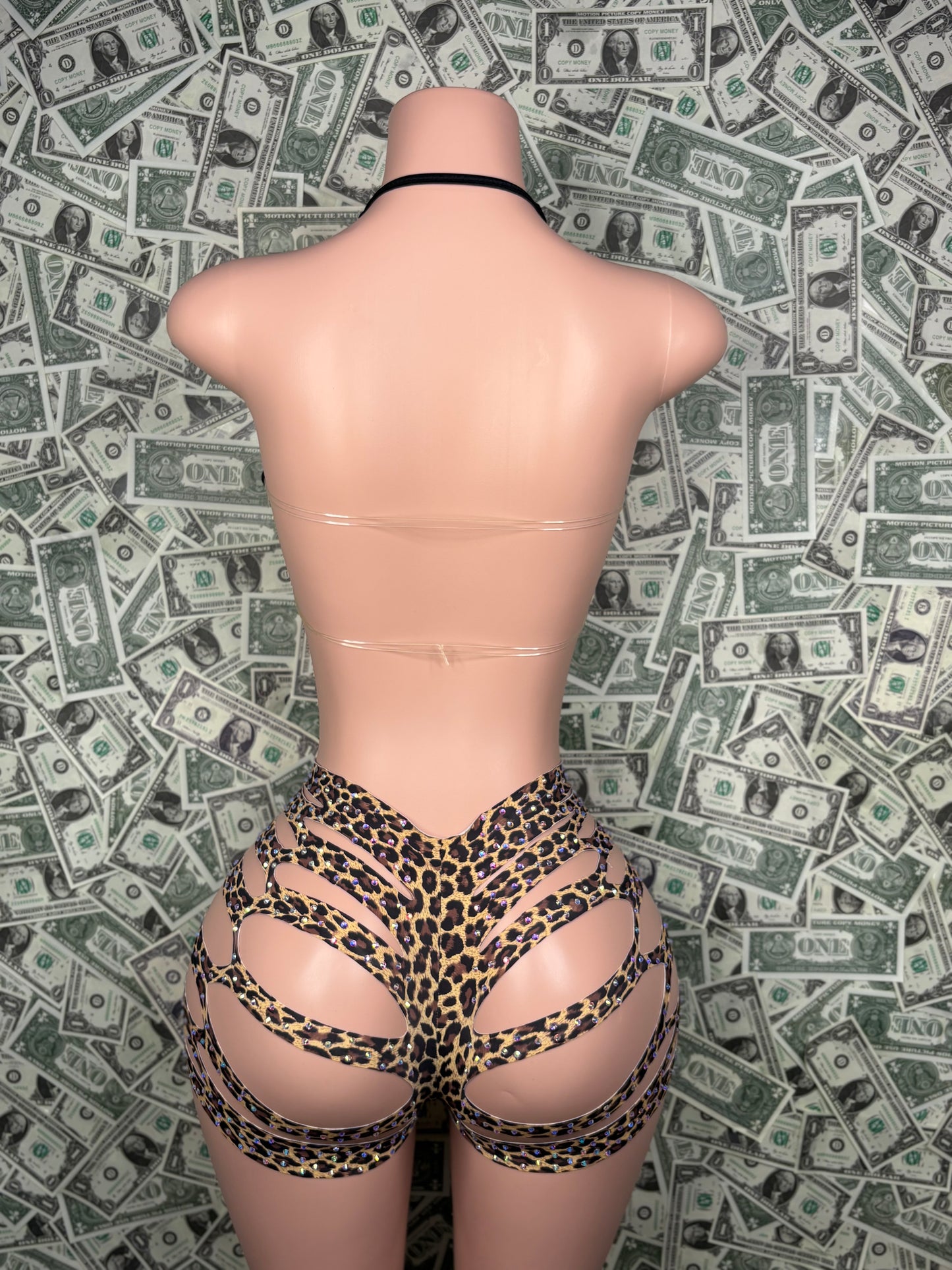 Star Cut Shorts - Cheetah