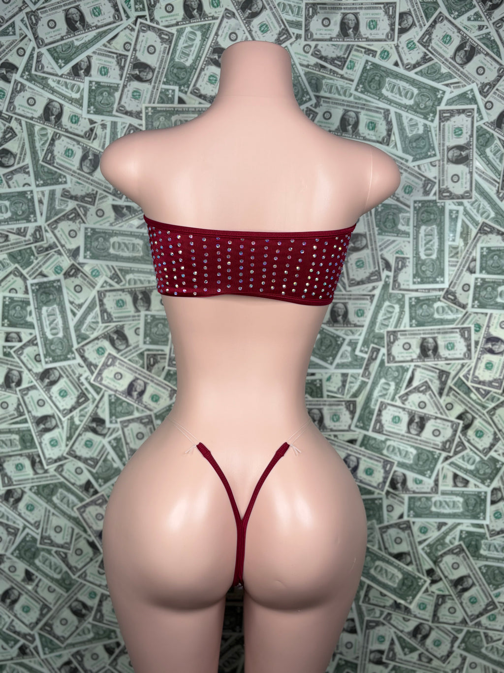 Tube Top Set - Maroon