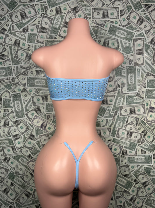 Tube Top Set - Baby Blue