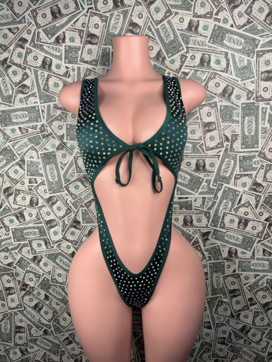Front Tie - Green