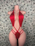 High Waisted Sling - Red