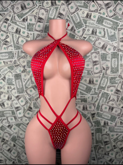High Waisted Sling - Red