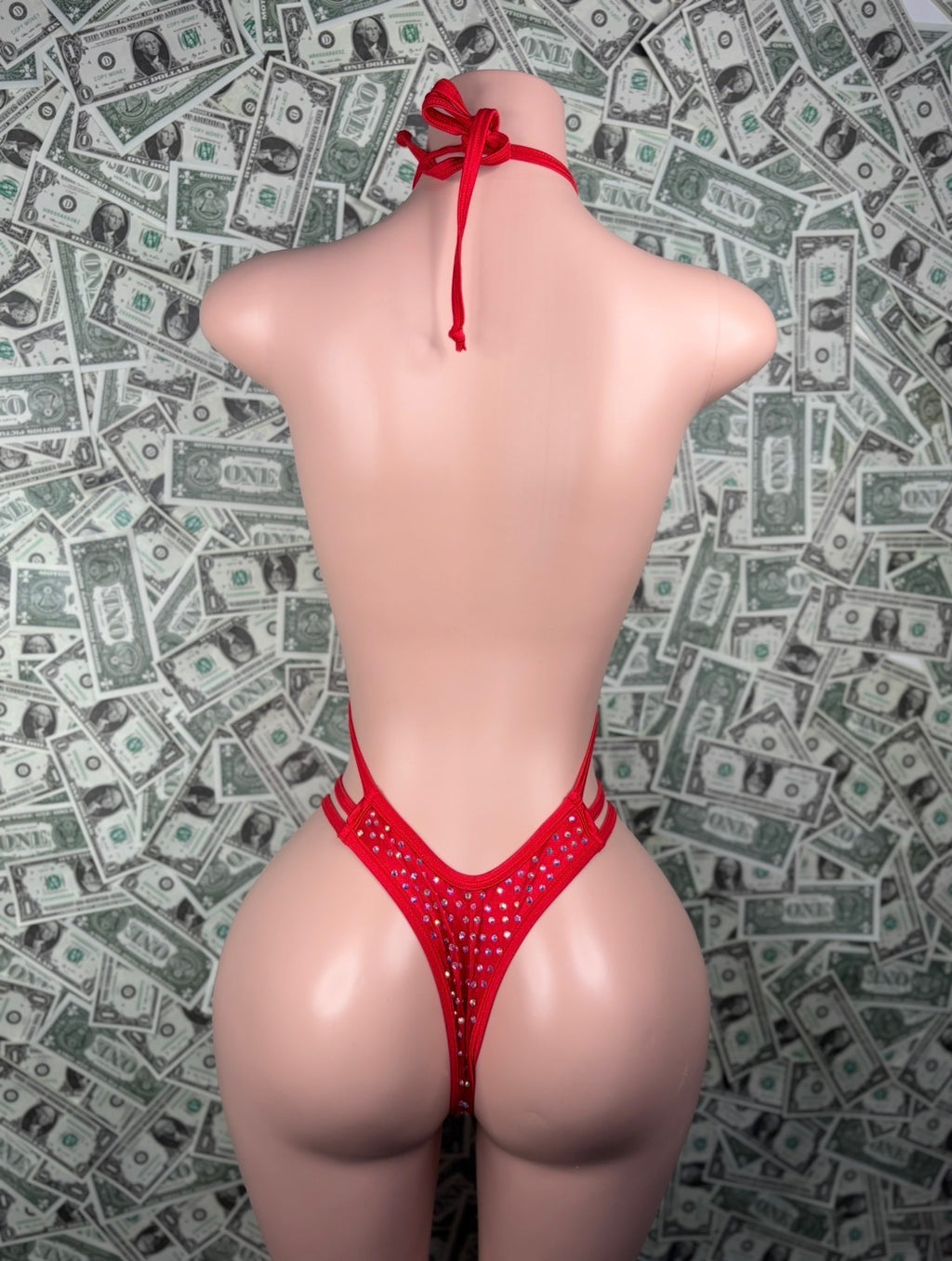High Waisted Sling - Red