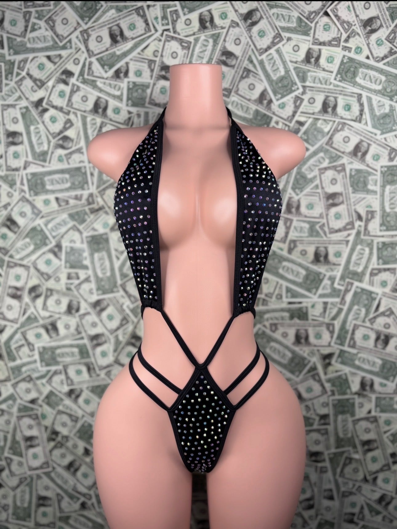 High Waisted Sling - Black