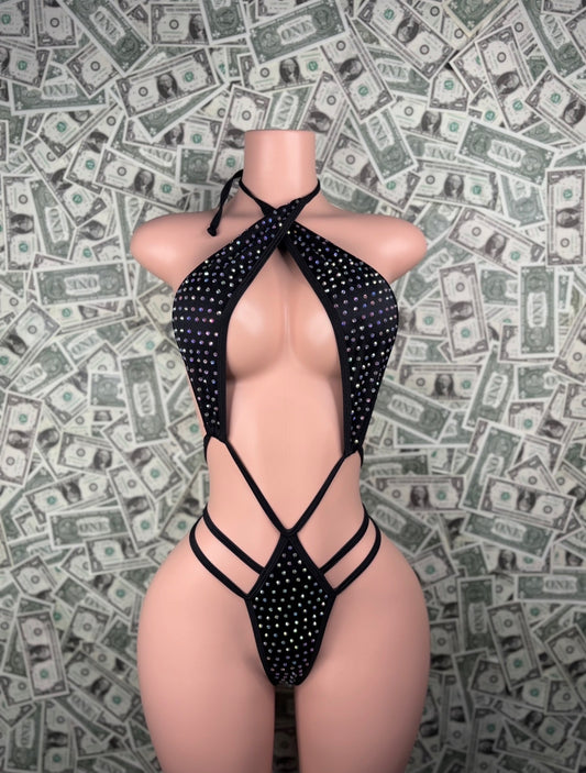 High Waisted Sling - Black