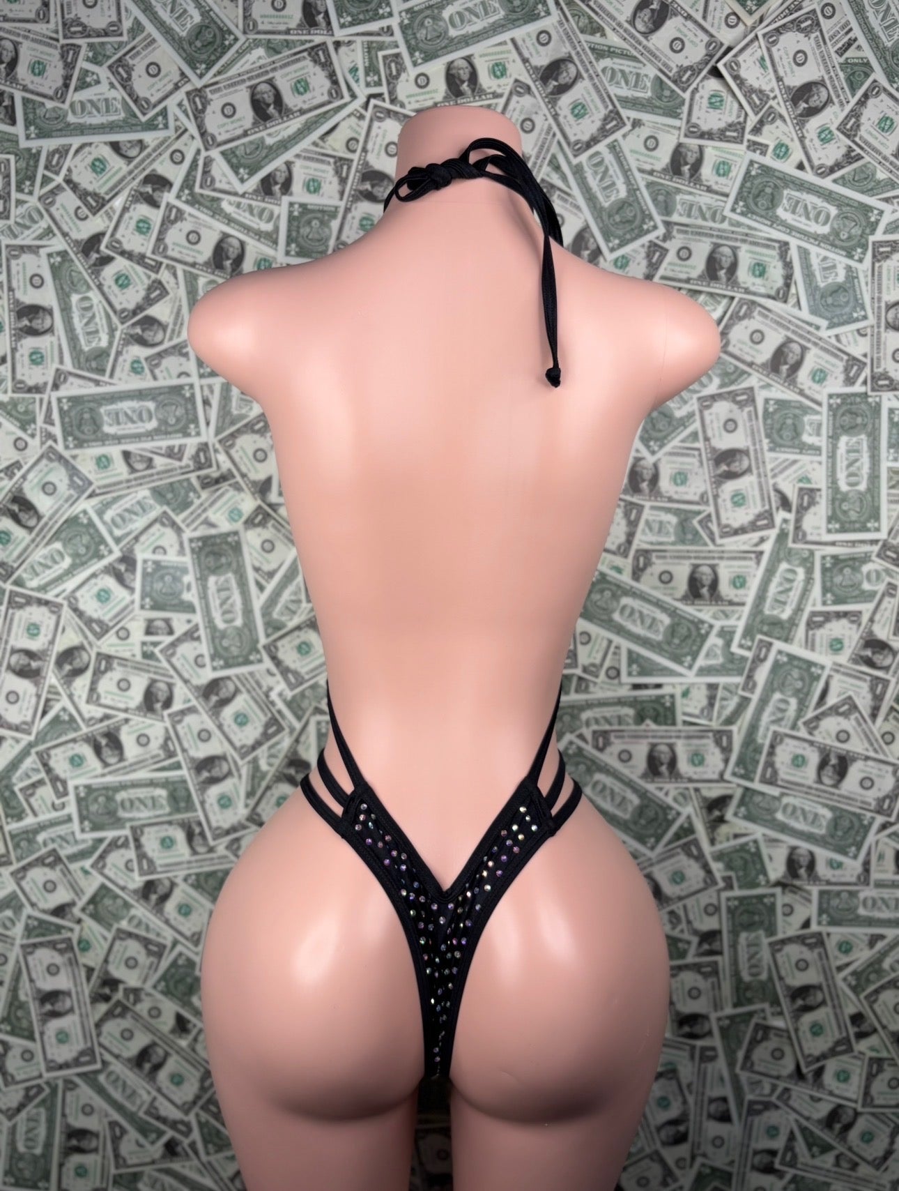 High Waisted Sling - Black