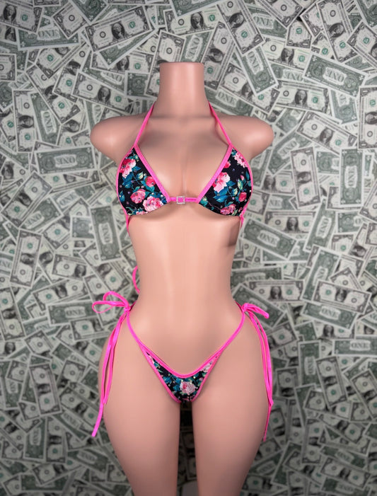 Pink Flower - Bikini Set
