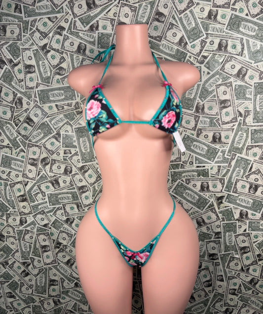 Green Flower - Bikini Set