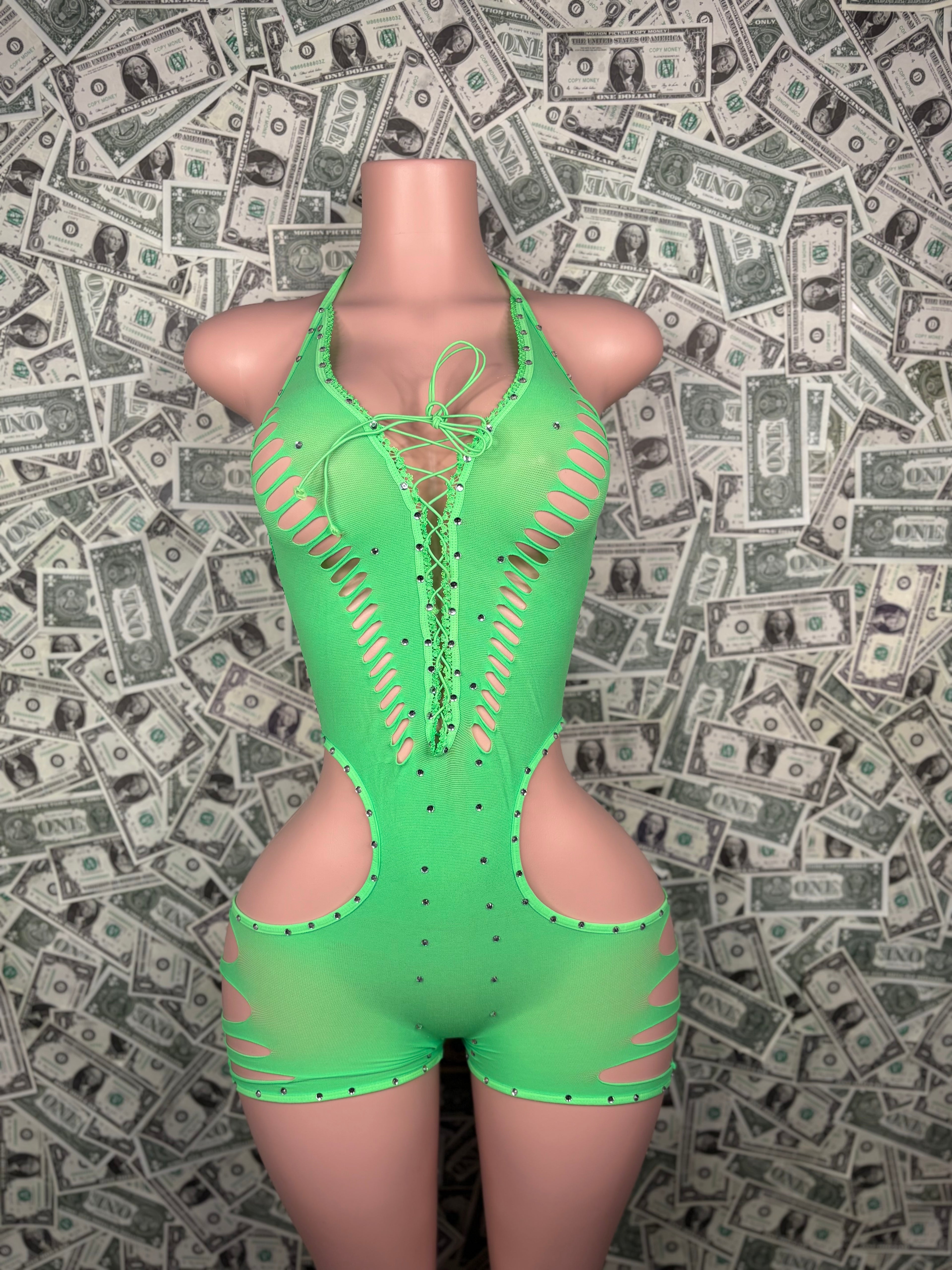 Poison - Neon Green  One Piece